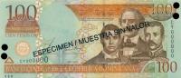 Gallery image for Dominican Republic p171s2: 100 Pesos Oro
