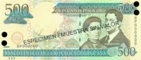 Gallery image for Dominican Republic p172s2: 500 Pesos Oro