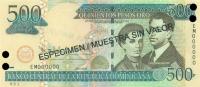 Gallery image for Dominican Republic p172s3: 500 Pesos Oro