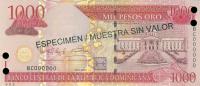 Gallery image for Dominican Republic p173s3: 1000 Pesos Oro