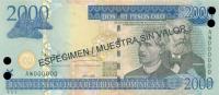 Gallery image for Dominican Republic p174s3: 2000 Pesos Oro