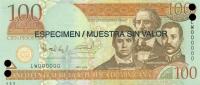 Gallery image for Dominican Republic p177s1: 100 Pesos Oro
