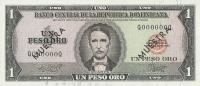 Gallery image for Dominican Republic p99s1: 1 Peso Oro