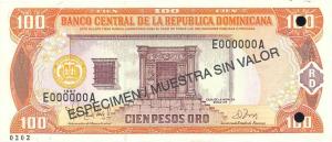 Gallery image for Dominican Republic p156s1: 100 Pesos Oro