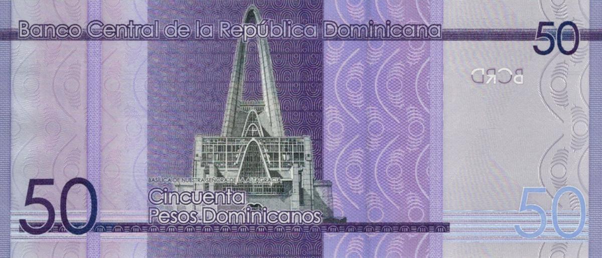 Back of Dominican Republic p189j: 50 Pesos Dominicanos from 2024
