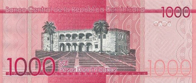 Back of Dominican Republic p193e: 1000 Pesos Dominicanos from 2020