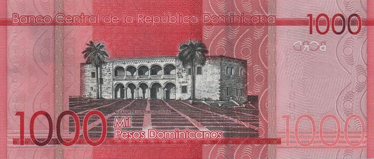 Back of Dominican Republic p193h: 1000 Pesos Dominicanos from 2023