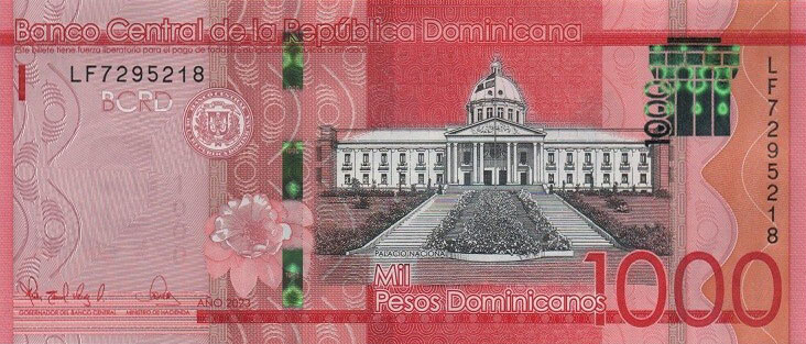 Front of Dominican Republic p193h: 1000 Pesos Dominicanos from 2023