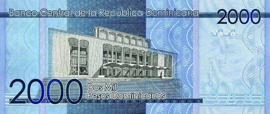 Back of Dominican Republic p194g: 2000 Pesos Dominicanos from 2023