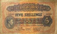 Gallery image for East Africa p26Aa: 5 Shillings
