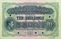 p26Bs from East Africa: 10 Shillings from 1939