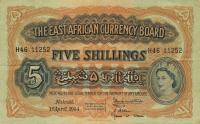 Gallery image for East Africa p33: 5 Shillings from 1953