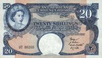 Gallery image for East Africa p39a: 20 Shillings from 1958