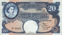 Gallery image for East Africa p39a: 20 Shillings from 1958