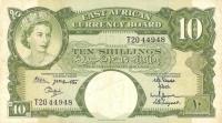 Gallery image for East Africa p42b: 10 Shillings