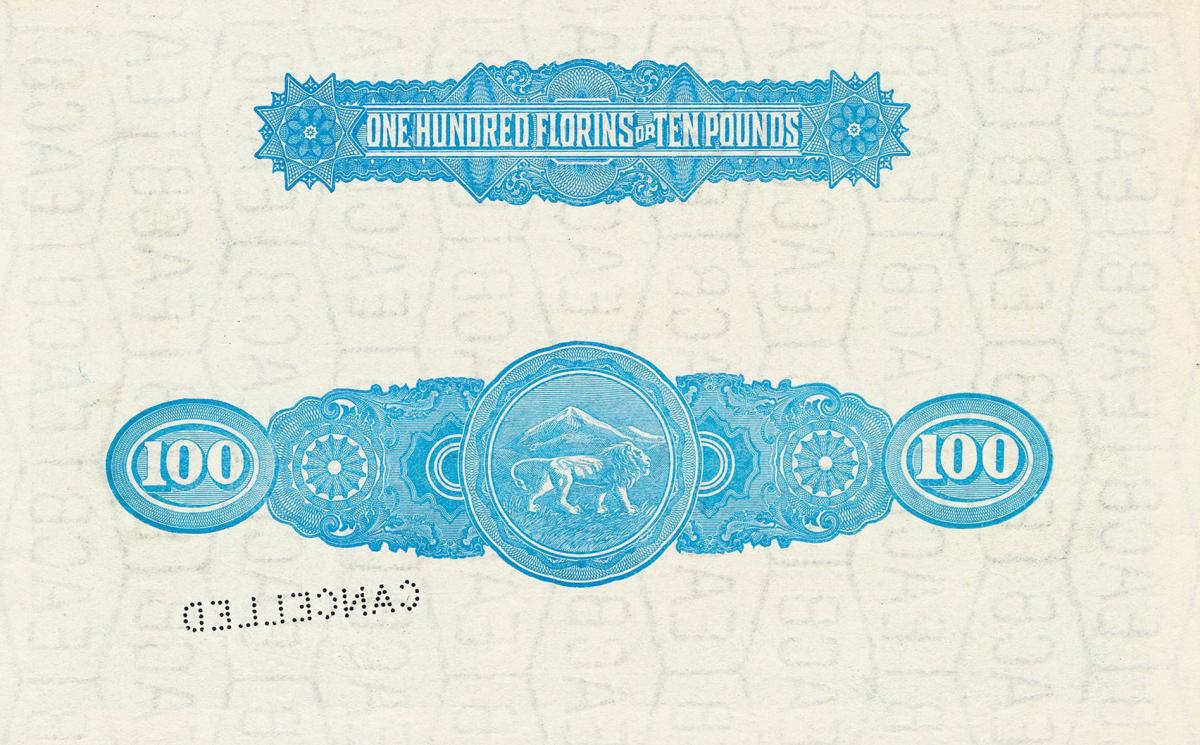 Back of East Africa p12As: 100 Florin from 1920