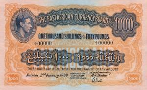 Gallery image for East Africa p31B: 1000 Shillings