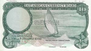 Gallery image for East Africa p46s: 10 Shillings