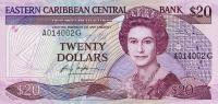 Gallery image for East Caribbean States p19g: 20 Dollars