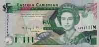 Gallery image for East Caribbean States p26m: 5 Dollars