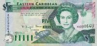 Gallery image for East Caribbean States p26u: 5 Dollars
