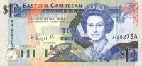 Gallery image for East Caribbean States p27a: 10 Dollars