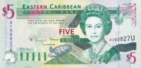 p31u from East Caribbean States: 5 Dollars from 1994