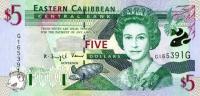 Gallery image for East Caribbean States p37g: 5 Dollars