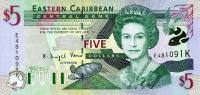 Gallery image for East Caribbean States p37k2: 5 Dollars