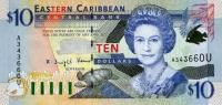 p38u from East Caribbean States: 10 Dollars from 2000