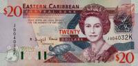 p44k from East Caribbean States: 20 Dollars from 2003