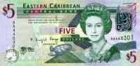 Gallery image for East Caribbean States p47a: 5 Dollars