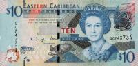 p52b from East Caribbean States: 10 Dollars from 2015