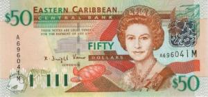 Gallery image for East Caribbean States p34m: 50 Dollars