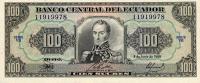 Gallery image for Ecuador p123Aa: 100 Sucres