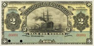 Gallery image for Ecuador pS152p: 2 Sucres