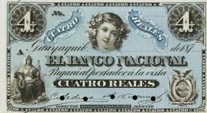Gallery image for Ecuador pS187p2: 4 Reais