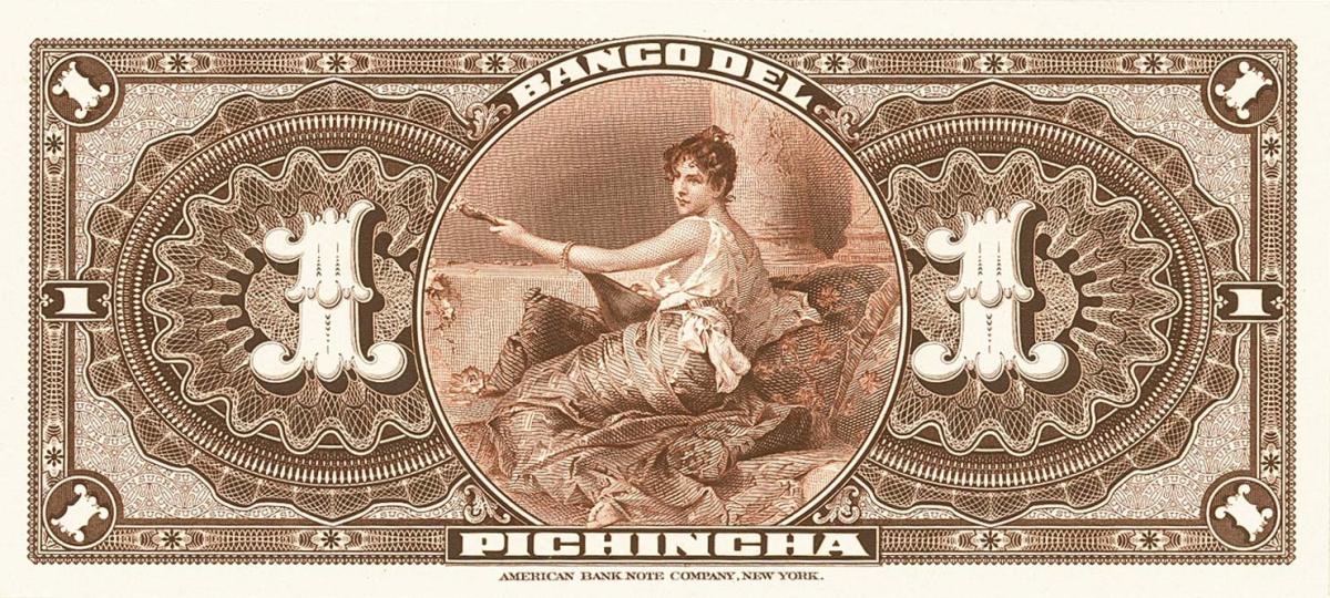 Back of Ecuador pS222p: 1 Sucre from 1920