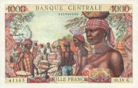 Gallery image for Equatorial African States p5g: 1000 Francs