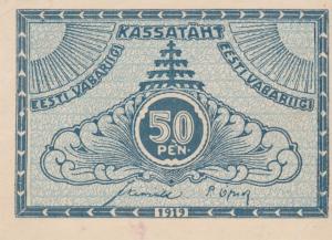 p42a from Estonia: 50 Penni from 1919