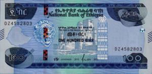 p55b from Ethiopia: 100 Birr from 2023