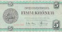 p14b from Faeroe Islands: 5 Kronur from 1949