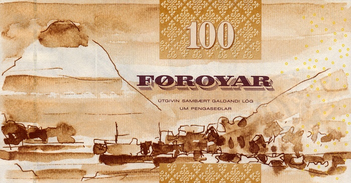 Back of Faeroe Islands p25: 100 Kronur from 2002