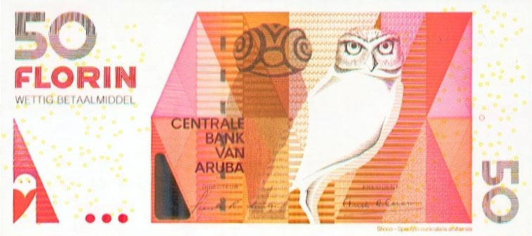 Front of Aruba p18a: 50 Florin from 2003