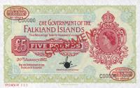 p9s from Falkland Islands: 5 Pounds from 1960