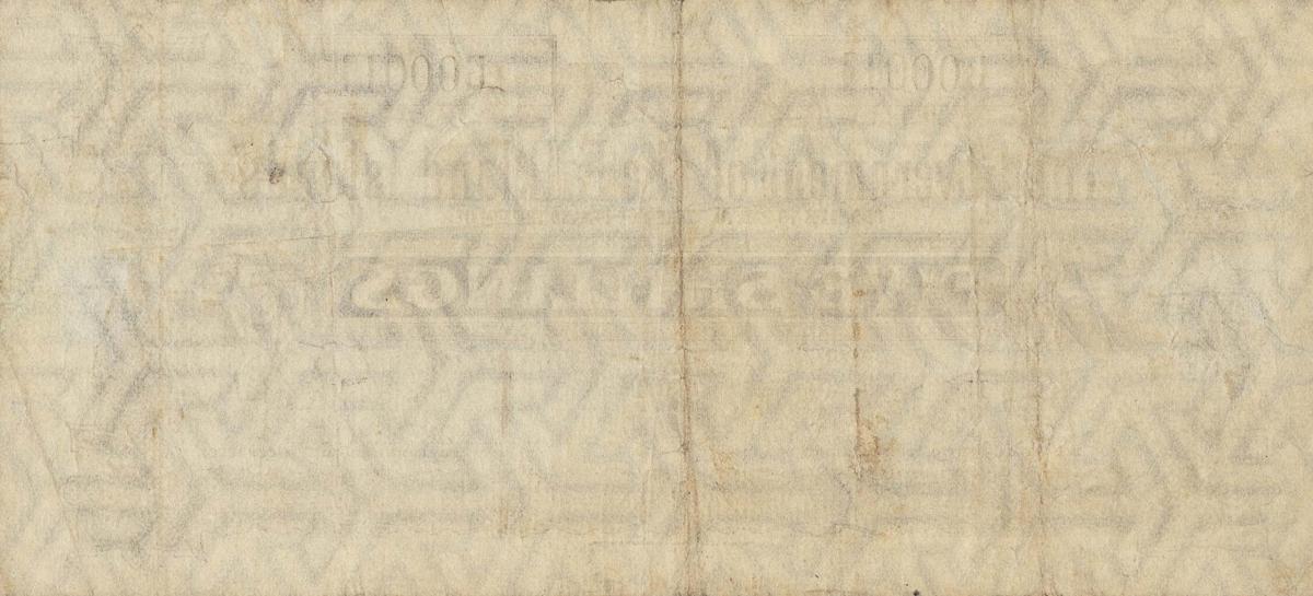 Back of Falkland Islands pA1A: 5 Shillings from 1905
