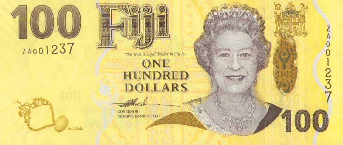 Front of Fiji p114r: 100 Dollars from 2007