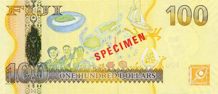 Back of Fiji p114s: 100 Dollars from 2007
