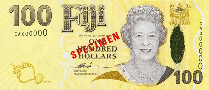 Front of Fiji p114s: 100 Dollars from 2007