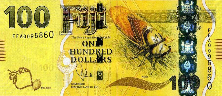 Front of Fiji p119a: 100 Dollars from 2013